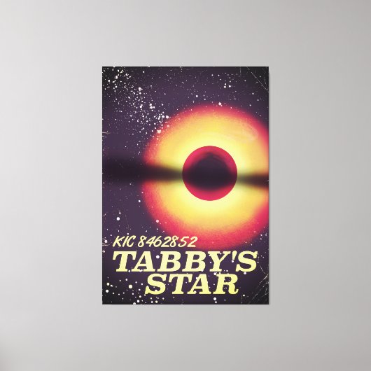 Tabbysスター宇宙ポスター キャンバスプリント (正面)