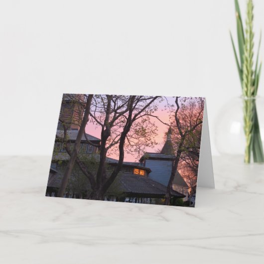 Tabernacle and Church Sunrise - Martha's Vineヤード カード (正面)