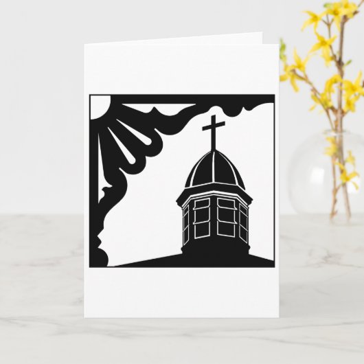 Tabernacle and Gingerbread - Martha's Vineyard カード (黄色い花)