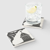 Tabernacle and Gingerbread - Martha's Vineyard ストーンコースター (横)