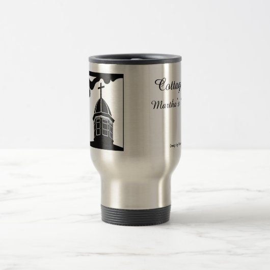 Tabernacle and Gingerbread - Martha's Vineyard トラベルマグ (中央)