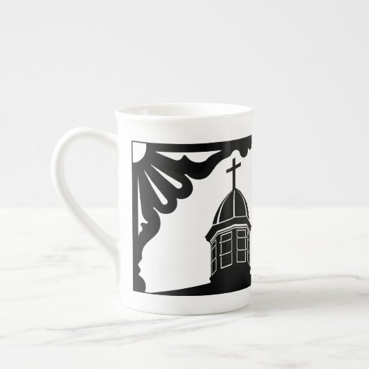 Tabernacle and Gingerbread - Martha's Vineyard ボーンチャイナマグカップ (左)