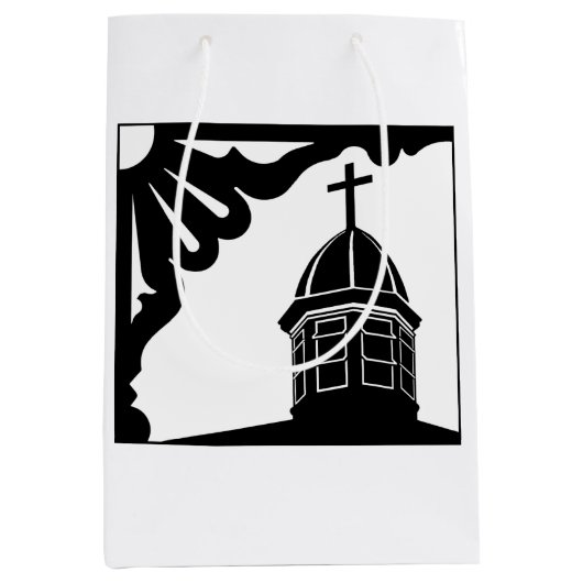 Tabernacle and Gingerbread - Martha's Vineyard ミディアムペーパーバッグ (正面)