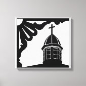 Tabernacle and Gingerbread - Martha's Vineyard Can キャンバスプリント (正面)