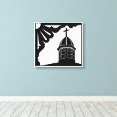 Tabernacle and Gingerbread - Martha's Vineyard Can キャンバスプリント (インサイチュ (ウッドフロア))