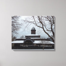 Tabernacle and Snow Gray Skies – マーサのブドウ畑 キャンバスプリント