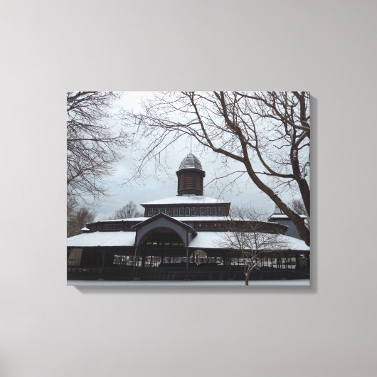 Tabernacle and Snow Gray Skies – マーサのブドウ畑 キャンバスプリント (正面)