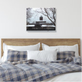 Tabernacle and Snow Gray Skies – マーサのブドウ畑 キャンバスプリント (インサイチュ (寝室))