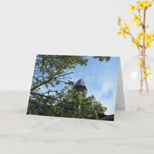 Tabernacle in春- Martha's Vineyard カード (黄色い花)