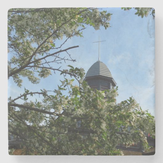 Tabernacle in春- Martha's Vineyard ストーンコースター (正面)