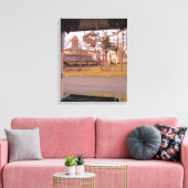 Tabernacle View from the Porch - Martha's Vineyard キャンバスプリント (インサイチュ (リビング))