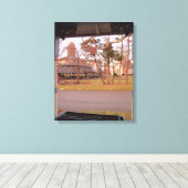 Tabernacle View from the Porch - Martha's Vineyard キャンバスプリント (インサイチュ (ウッドフロア))