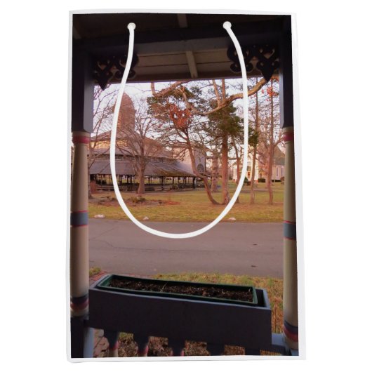 Tabernacle View from the Porch - Martha's Vineyard ミディアムペーパーバッグ (正面)