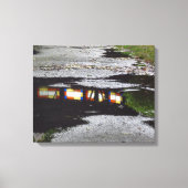 Tabernacle Window Reflection - Martha's Vineyard キャンバスプリント (正面)