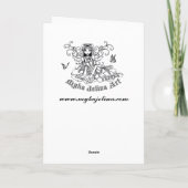 "Tabitha"のゴシック様式守り神の芸術カード カード (裏面)