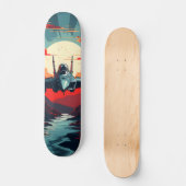 Tabla de skate Aeronave militar de combate スケートボード (正面)