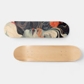 Tabla de Skate  Cara de Mujer con Ojos Cerrados  スケートボード (横)