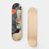 Tabla de Skate  Cara de Mujer con Ojos Cerrados  スケートボード (正面)