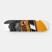 Tabla de Skate Carro Rústico de Color Naranja スケートボード (横)