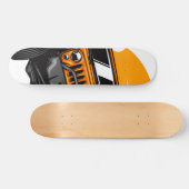 Tabla de Skate Carro Rústico de Color Naranja スケートボード (横)