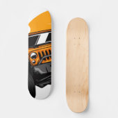 Tabla de Skate Carro Rústico de Color Naranja スケートボード (正面)