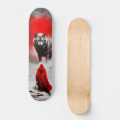 Tabla de Skate Cazador Frente a Lobo en la Nieve スケートボード (正面)