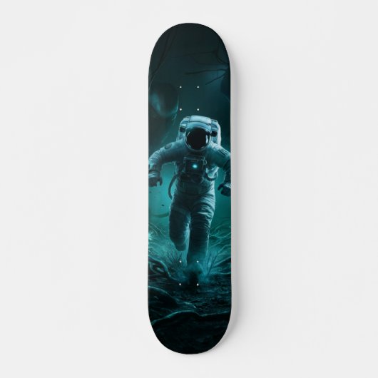 Tabla de Skate Cosmonauta Corriendo en un Planeta スケートボード (正面)