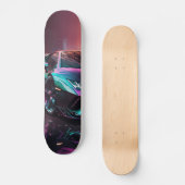 Tabla de Skate Deportivo de Tonos Violeta y Azul スケートボード (正面)