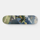 Tabla de Skate Dragón Verde en un Acantilado スケートボード (横)