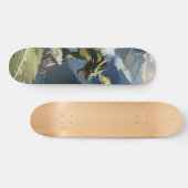 Tabla de Skate Dragón Verde en un Acantilado スケートボード (横)