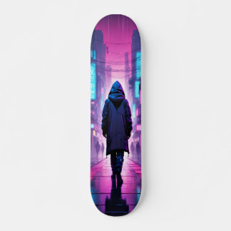 Tabla de Skate Figura de Espalda Encapuchada スケートボード
