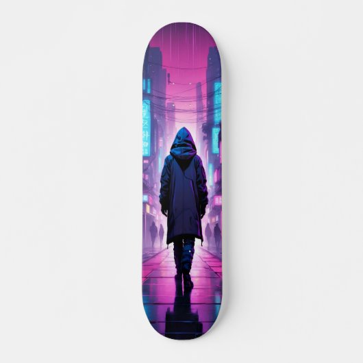 Tabla de Skate Figura de Espalda Encapuchada スケートボード (正面)