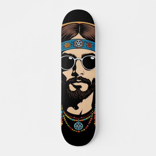 Tabla de Skate Hombre Hippie Psicodélico スケートボード (正面)