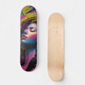 Tabla de Skate Joven Mujer Multicolor Relajada スケートボード (正面)