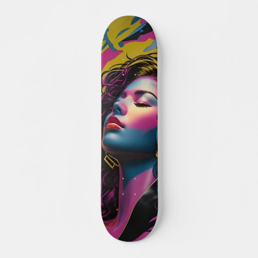 Tabla de Skate Joven Mujer Multicolor Relajada スケートボード (正面)