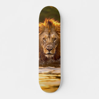 Tabla de Skate León Poderoso Cruzando un Río スケートボード