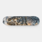 Tabla de Skate Leopardo en Bosque Nevado スケートボード (横)