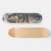 Tabla de Skate Leopardo en Bosque Nevado スケートボード (横)