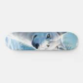Tabla de Skate Lobo Blanco en Invierno スケートボード (横)