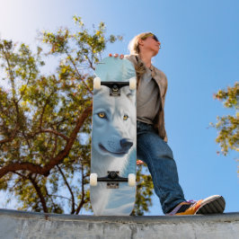 Tabla de Skate Lobo Blanco en Invierno スケートボード