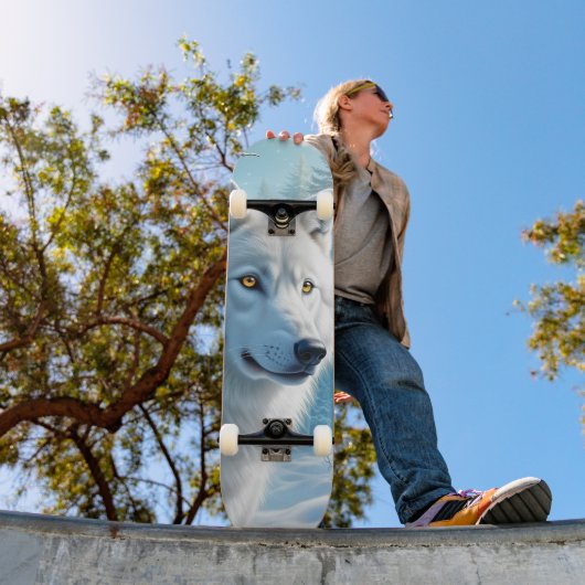 Tabla de Skate Lobo Blanco en Invierno スケートボード (室外1)