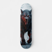 Tabla de Skate Lobo del Horror en Bosque Frío スケートボード (正面)