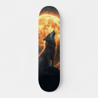 Tabla de Skate Lobo Depredador en Luna LLena スケートボード