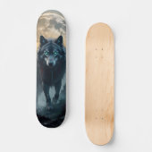 Tabla de Skate Lobo Feroz con luna llena スケートボード (正面)