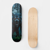 Tabla de Skate Lobo Monstruoso en el Bosque スケートボード (正面)