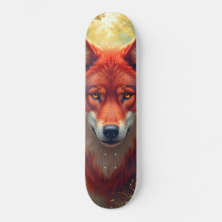 Tabla de Skate Lobo Rojo de Fauna Silvestre スケートボード