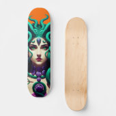 Tabla de Skate Mitológica Mujer Serpiente スケートボード (正面)