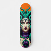 Tabla de Skate Mitológica Mujer Serpiente スケートボード (正面)