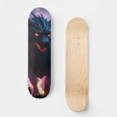 Tabla de skate Monstruoso Dragón Azul スケートボード (正面)
