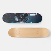 Tabla de Skate Motociclista Conduciendo su Máquina スケートボード (横)